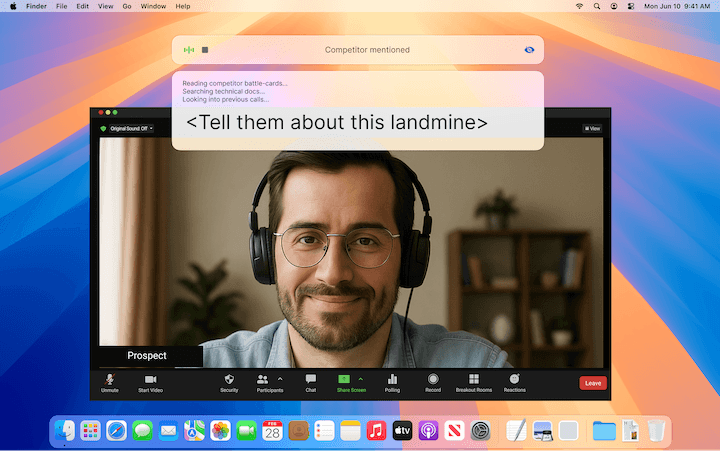 Live Call Intelligence - AI-powered insights during live sales calls